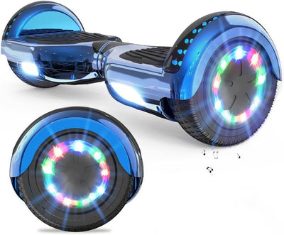 VOUUK Hoberboard 6,5-Zoll-Hoverboard mit zwei Rädern, Mit Bluetooth-Lautsprecher, Mit LED-Lichtern G