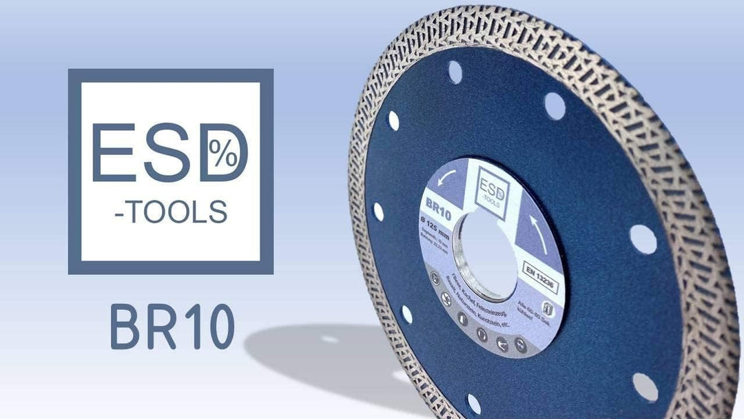 Premium Fliesenbohrer Set 20|25|32|35|40|50|60|68 Vakuum M14 + Diamanttrennscheibe BR10 125 | Set 8-