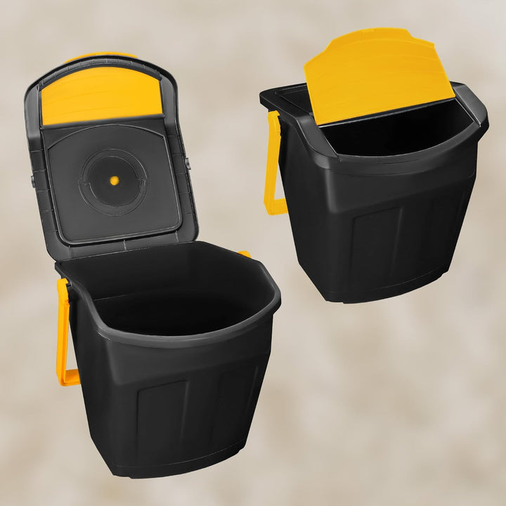 KOTARBAU® Mülltrennsystem Mülleimer Küche 1 Fach Abfalleimer Deckel Plastik Küchenabfalleimer Küchen