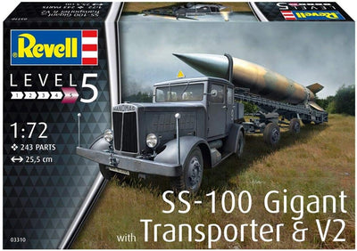 Revell Vehicle 172 03310 Ss-100 Gigant + Transporter + V2, REV-03310