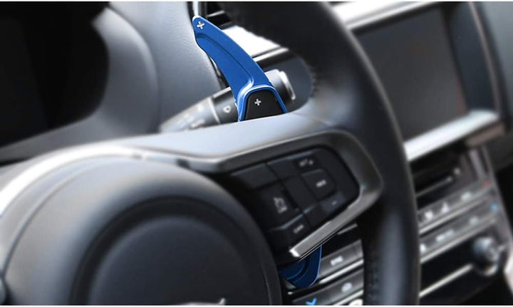 HIBEYO Lenkrad Schaltwippen Verlängerung Paddles Lenkrad für Land Rover Evoque Velar Discovery Range