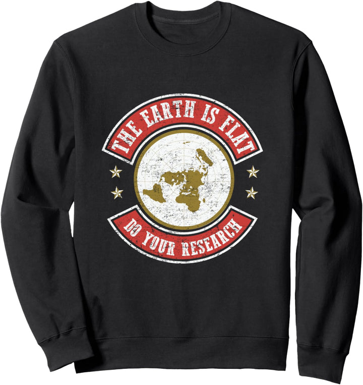 Die Erde ist flach Retro-Forschungsverschwörung Sweatshirt