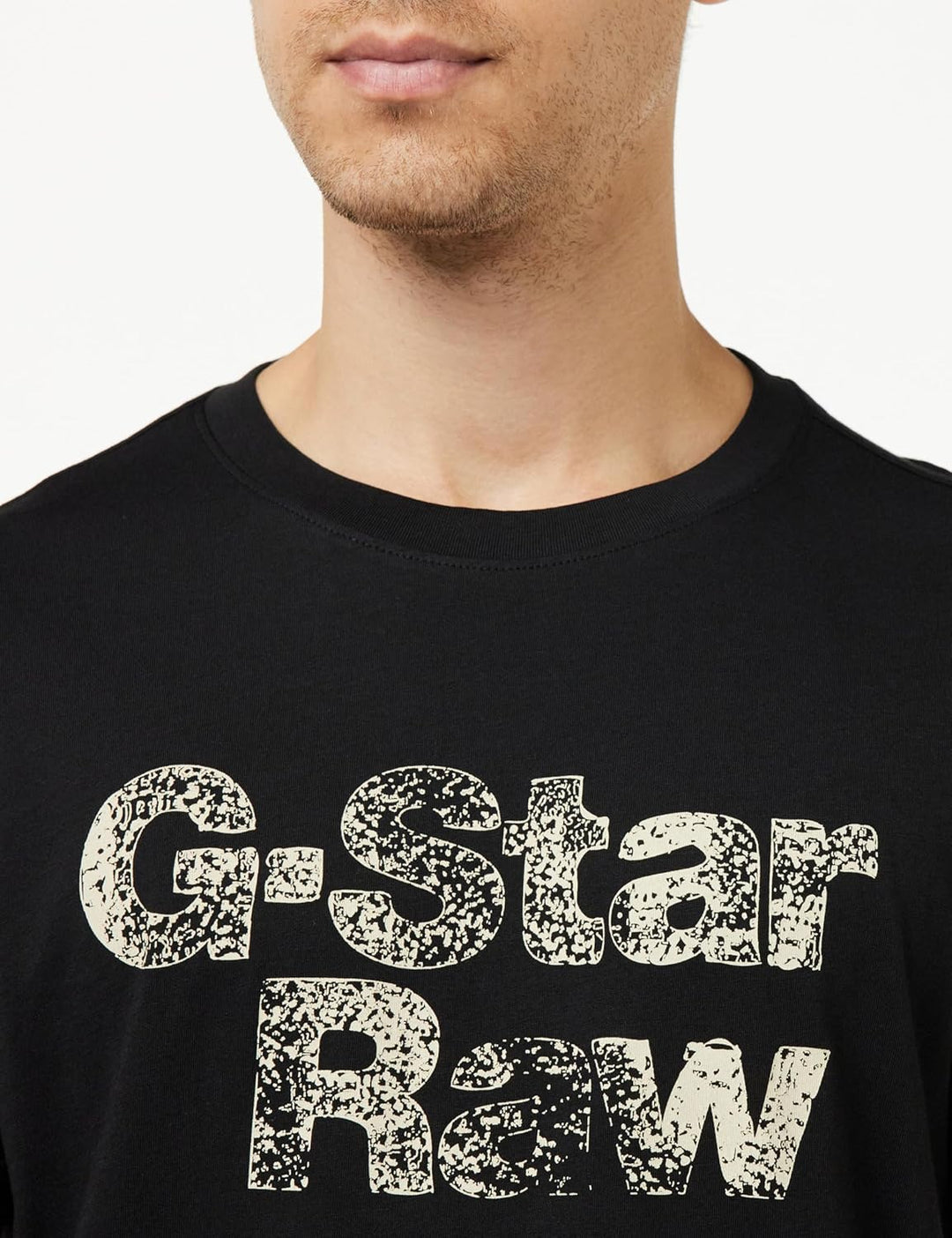 G-STAR RAW Herren Painted Graphic Lash T-Shirt S Schwarz (Dk Black D24667-336-6484), S Schwarz (Dk B