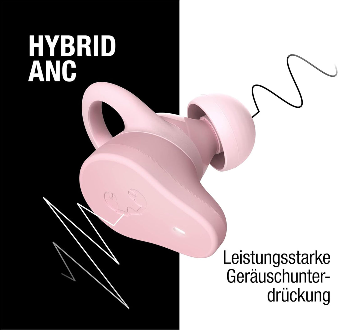 Fresh 'n Rebel Twins Rush, Bluetooth Kopfhörer Sport In-Ear mit Hybrid aktiver Noise Cancelling, Amb