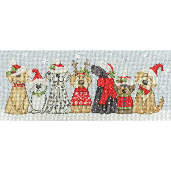 Bothy Threads The Home Of Happy Stitching Bothy Threads Kreuzstich-Set, Motiv Holiday Hounds