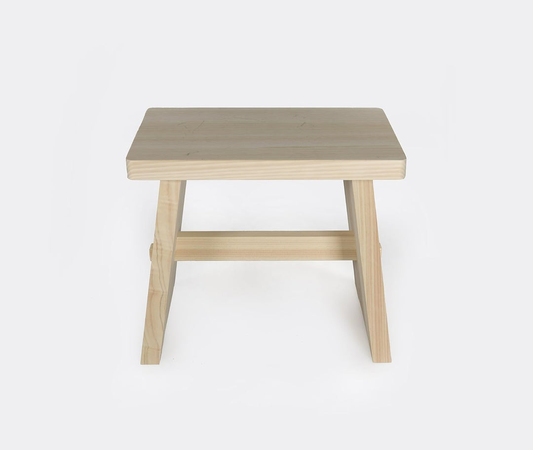 Umezawa Japanischer Onsen Stil Bad Hocker - Sauna &amp; Badesitz aus Holz, Braun, Klassisch, 27 x 17 x 2