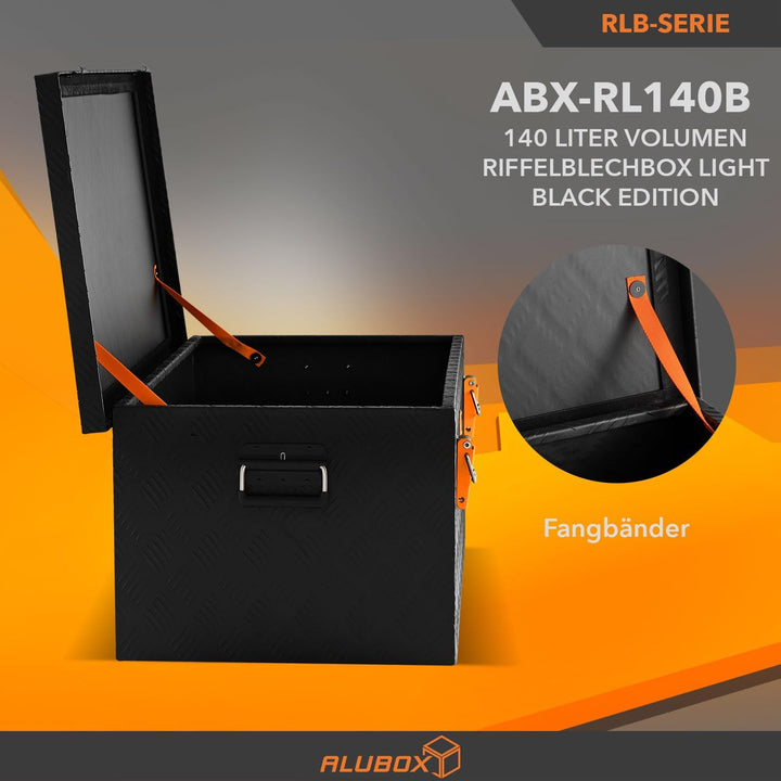 alubox Werkzeugkiste Riffelblech ABX-RL140B Aluminium 1,5mm Werkzeugkiste leicht und robust 140 Lite