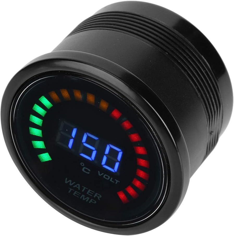 52mm/2.0in Temperaturanzeige Digitale ABS LED Wasserkühlmitteltemperaturanzeige Temperaturanzeige mi