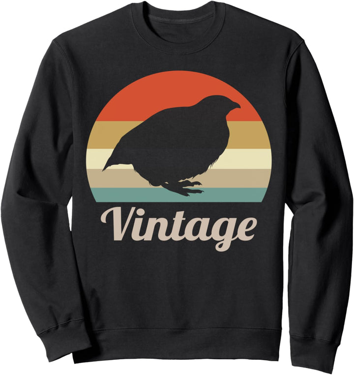 Wachtel Wachtelzucht Geflügelzüchter Vintage Retro Niedlich Sweatshirt
