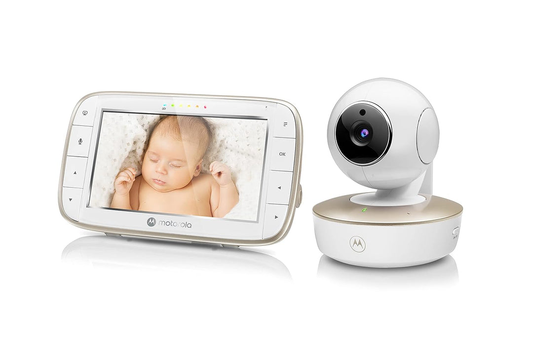 Motorola Nursery VM855 Connected WIFI Babyphone - mit Motorola Nursery App und 5-Zoll Elterneinheit
