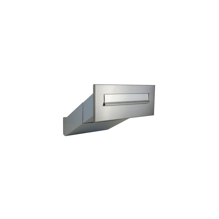 D-042 Edelstahl Mauerdurchwurf Briefkasten (Tiefe: 35-50 cm) - LETTERBOX24.de