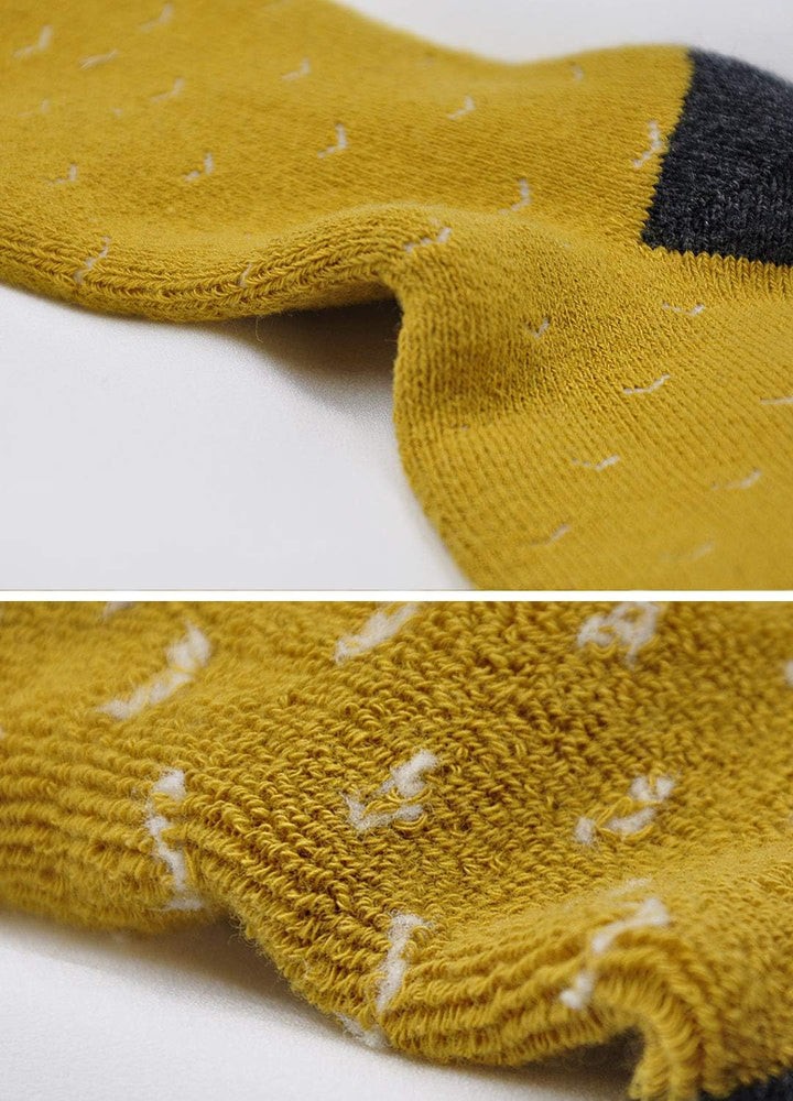 LOFIR Dicke Kinder Socken aus Baumwoll Winter Warme Thermo Socken für kleine Mädchen Jungen Kleinkin