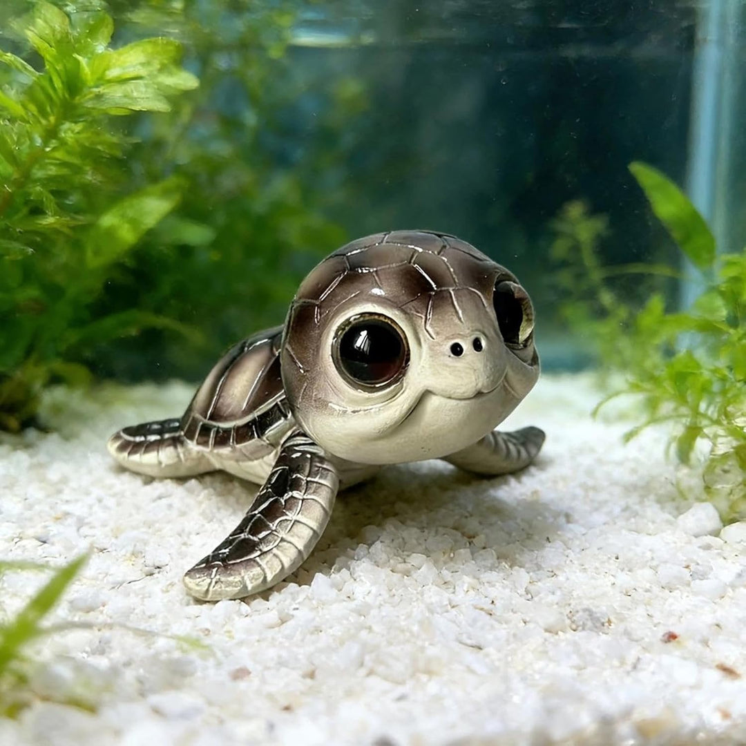 Schildkröten-Miniatur, Sammlerfigur, Dekoration, Mini-Gartenskulptur, Schildkrötentier, für Mutterta