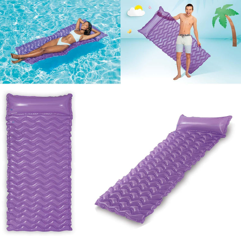 Intex 58807EU Tote-n-Float Wave Mats - Luftmatratze - 229 x 86 cm - Lila
