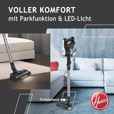 Hoover H-FREE 100 PETS Akku-Staubsauger, 2-in-1, Mini-Turbodüse für Tierhaare, bis zu 40 Min. Laufze