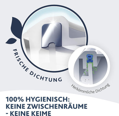 Emsa N11506 Clip & Close Edelstahl Frischhaltedose | rechteckig | Fassungsvermögen: 2,0 L | nachhalt