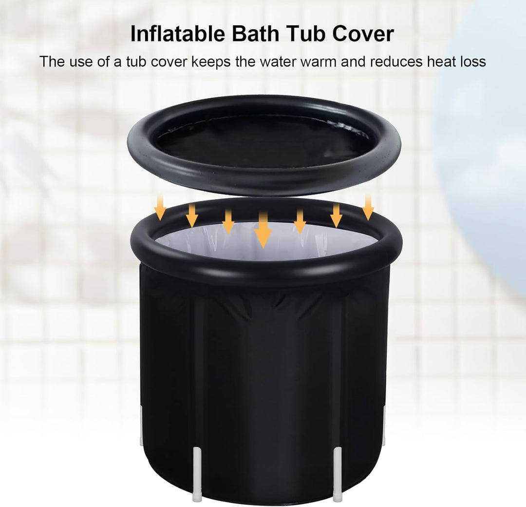 Sinbide Eisbadewanne, Faltbare Aufblasbare Badewanne, Fitness/Reha-Eiswanne für Sportler, Ice Bath t