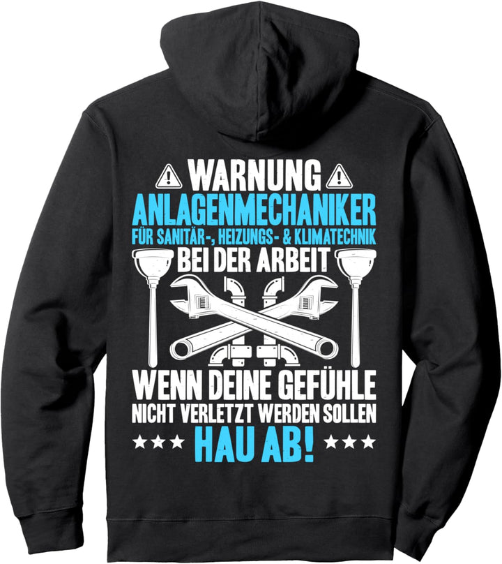 Klempner Bei Der Arbeit Anlagenmechaniker Pullover Hoodie
