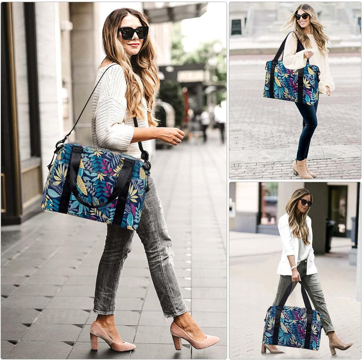 HAWEE Sporttasche Damen Gross Leichte Reisetasche Herren Faltbare Gym Duffel Bag Weekender Travel Ba