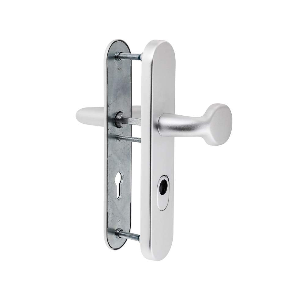 Schutzbeschlag für WOHNUNGSTÜREN | F1 Aluminium | Kernziehschutz | New Orleans
