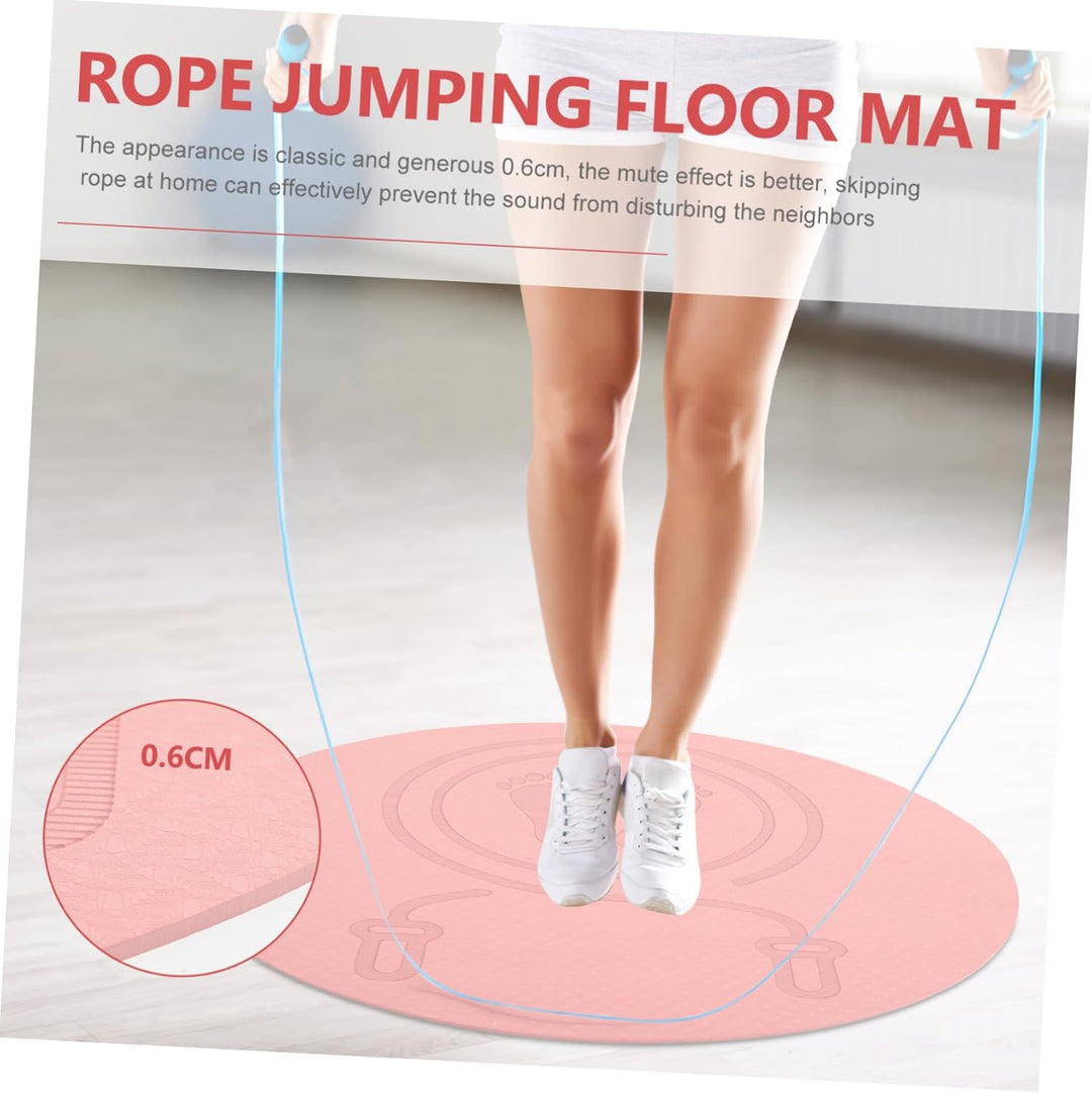 Zerodeko Tpe Seilspringmatte mit Stossdämpfender Funktion und Rutschfester Oberfläche Rosa Fitnessma