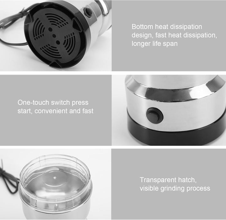 Getreidemühle Multifunktionale,Gewürzmühle Ultrafeine Kaffeemühle,Mahlwerk,Pulverisierer,Kaffeebohne