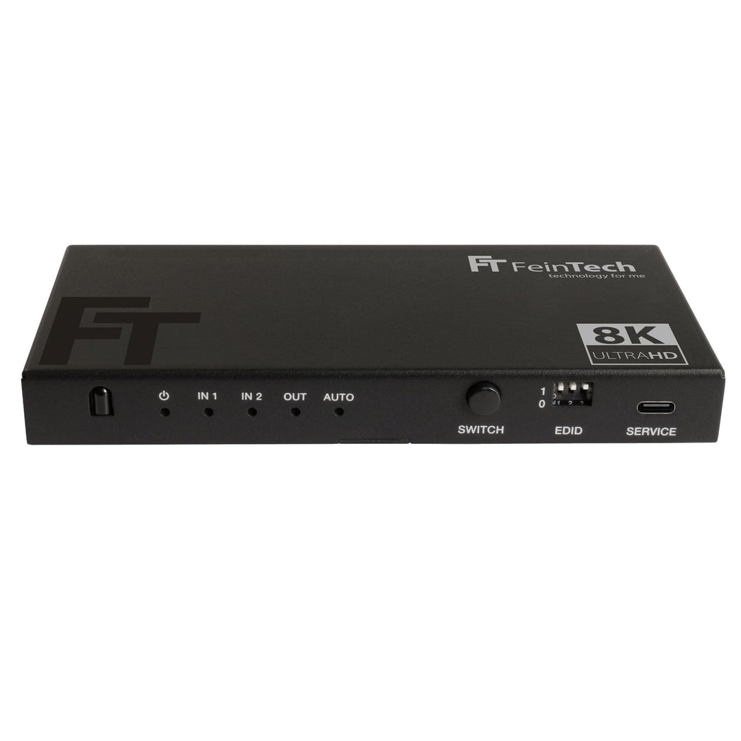 FeinTech SW212 HDMI 2.1 Switch 2 In 1 Out mit HDMI Audio Extractor 4K 120Hz und automatischer Umscha