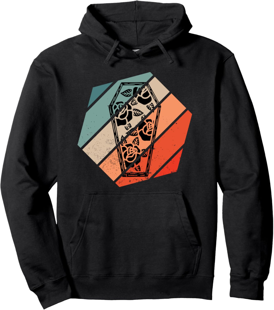 Retro Sarg Leiche Beerdigung Bestatter Bestattung Geschenk Pullover Hoodie