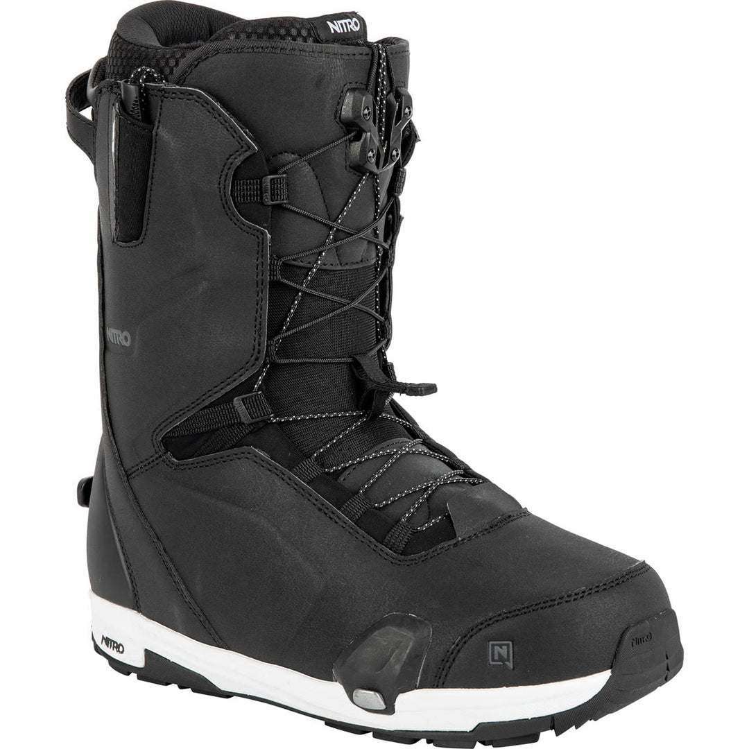 Nitro Herren Snowboards Profile TLS Step On, All Mountain Freeride Freestyle Highend MP 26,5 // EU 4