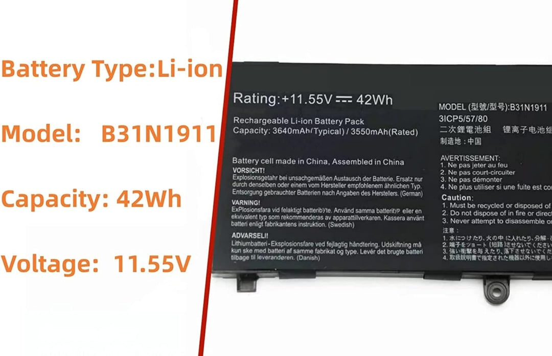 PUGASR B31N1911 C31N1911 Laptop Akku Kompatibel mit Asus VivoBook Flip 14 A413FA K413EA M413DA S413D