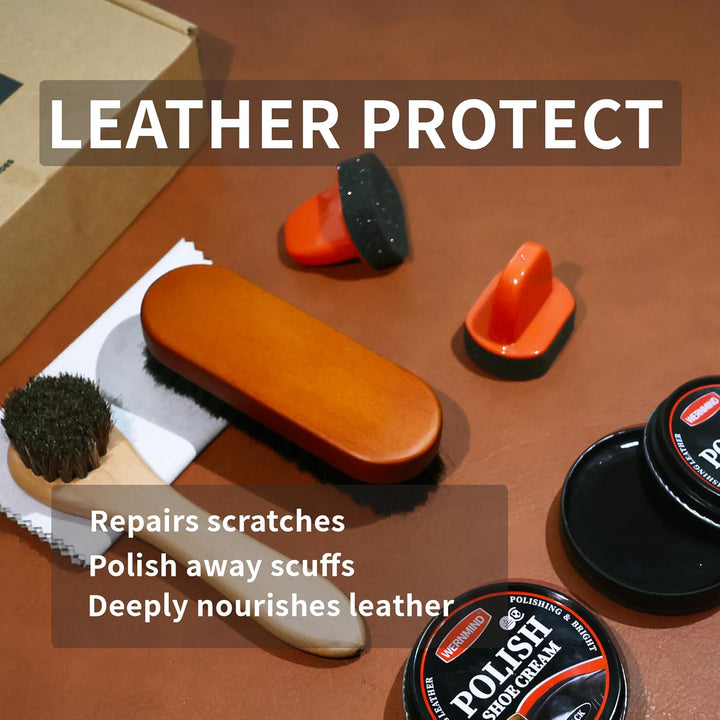 Schwarze Schuhcreme Braun Neutral Schuhputzset Leder Stiefel Schuhputzset Leder Pflege Wachs Reinigu
