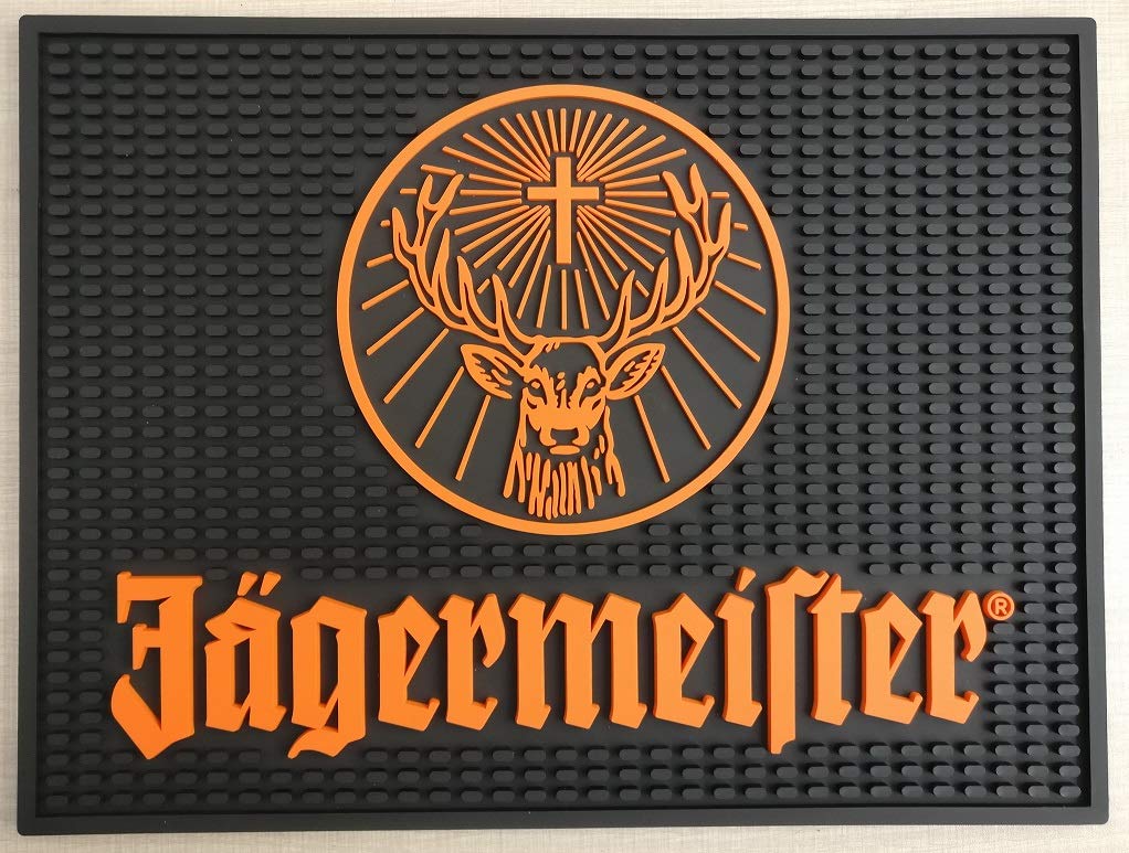 Jagermeister Bar Mat Professional Spill Mat Wait Station Drip Mat 12x9.5 Untersetzer