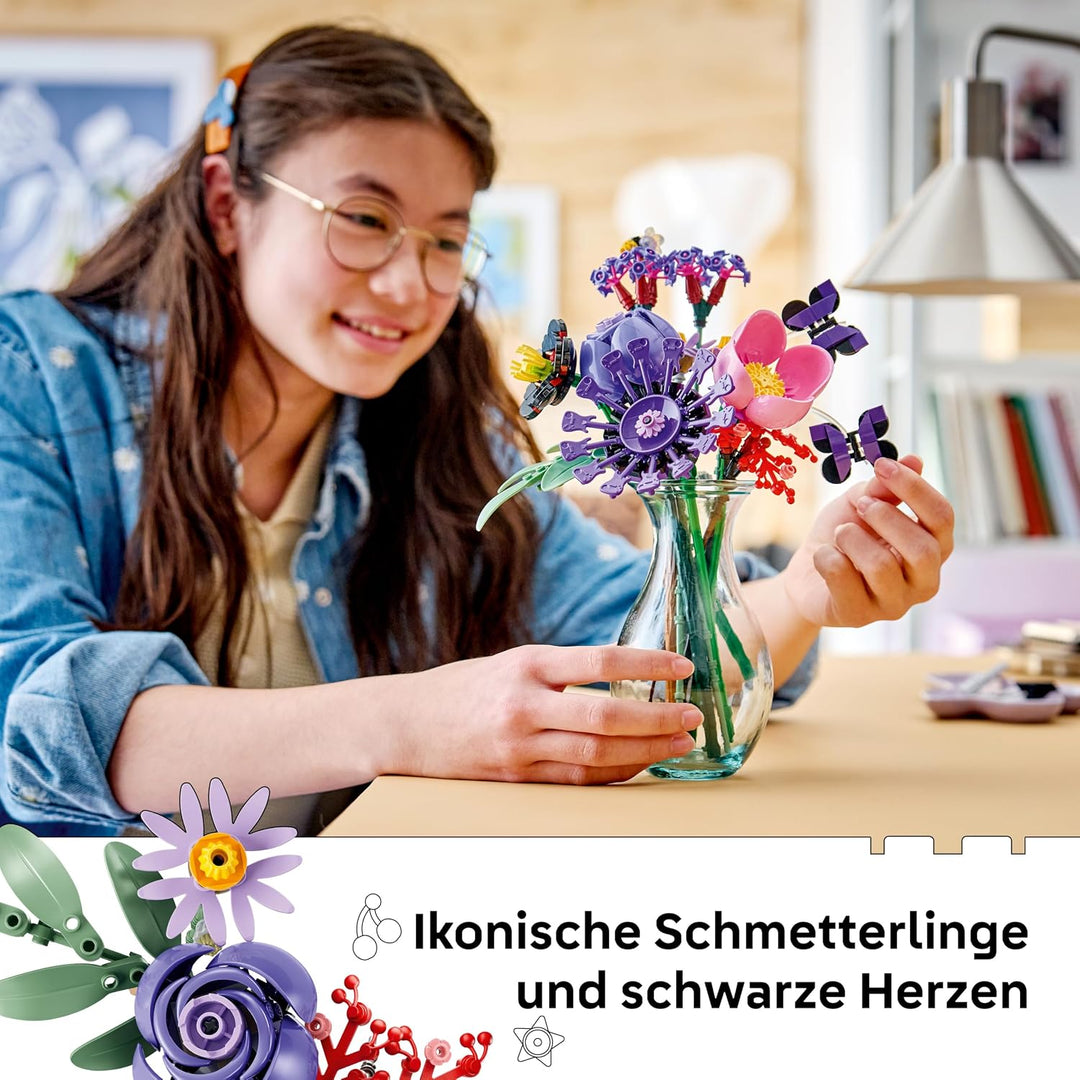 LEGO Botanicals Editions Olivia Rodrigos Blumenstrauss - 11 künstliche Blumen mit Rosen &amp; Tulpen - Z