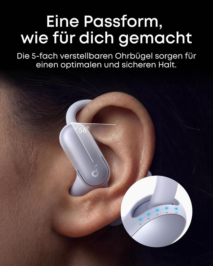 soundcore AeroFit 2 Pro by Anker, erste Kopfhörer mit 2 Tragemodi, 2-in-1 Open-Ear Kopfhörer &amp; Semi-