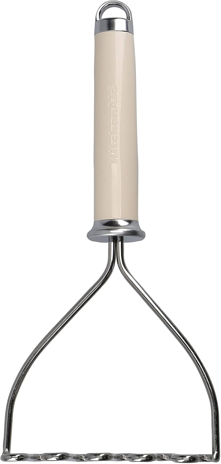 KitchenAid Kartoffelstampfer, Küchenutensil aus Edelstahl – Almond Creme Mandelcreme, Mandelcreme