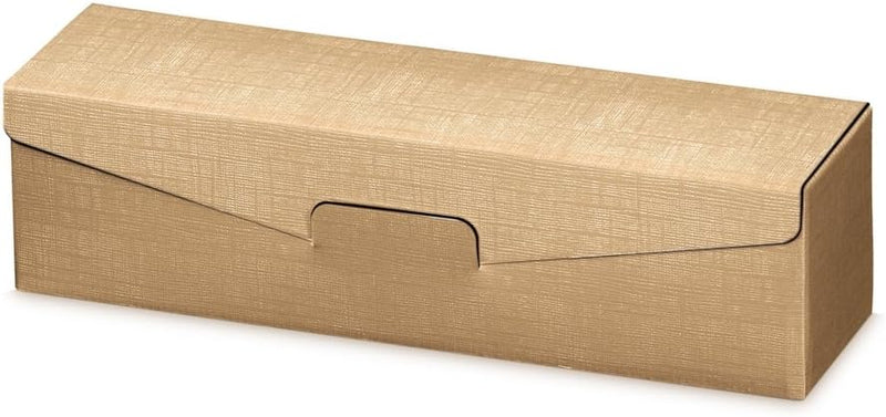10 Stück Weinkarton, Weinverpackung, Flaschenkarton - FineLine gold für eine Flasche Wein/Sekt, Gold
