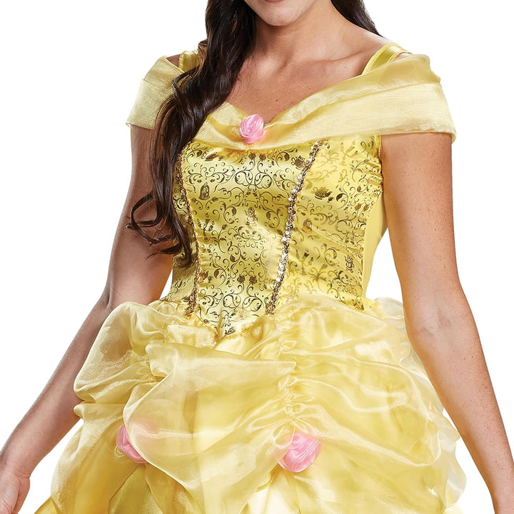 Disguise Damen Belle Deluxe Adult Classic Costume Erwachsenenkostme Large 12-14 US Gelb, Large 12-14