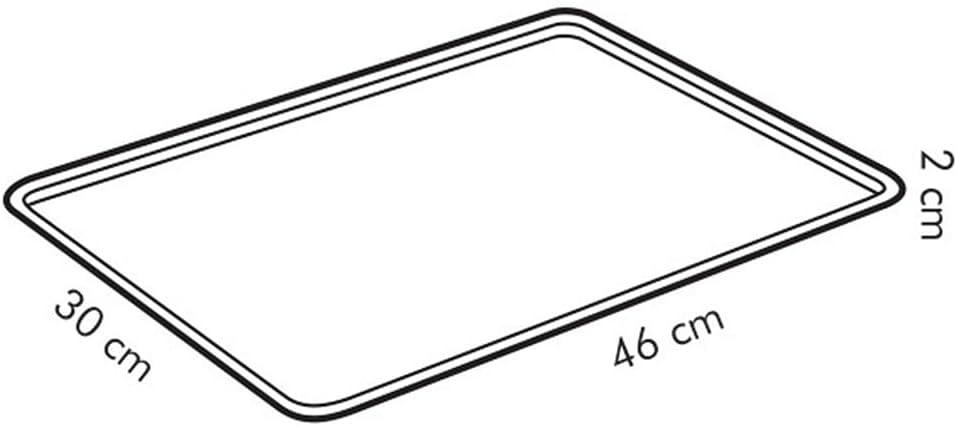 Tescoma Backblech, Karbon, Schwarz, 46.5 x 30 x 2.2 cm