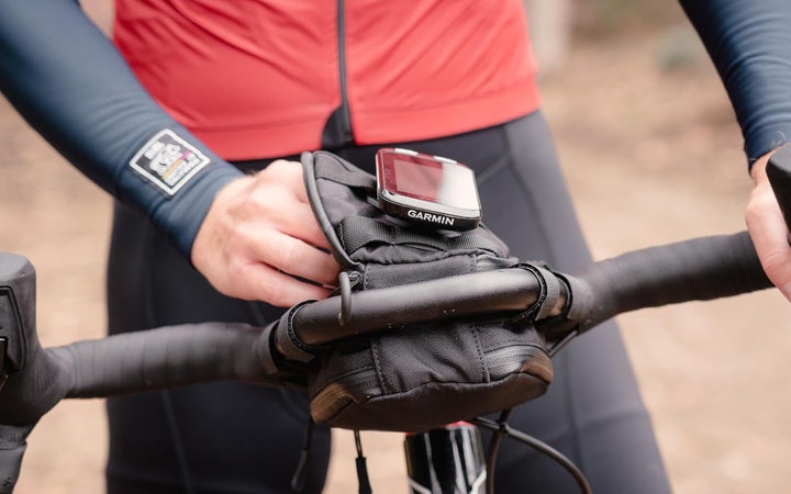 REDSHIFT Bike Computer Mount for Kitchen Sink and Top Shelf Handlebar Bags - Compatible with Garmin