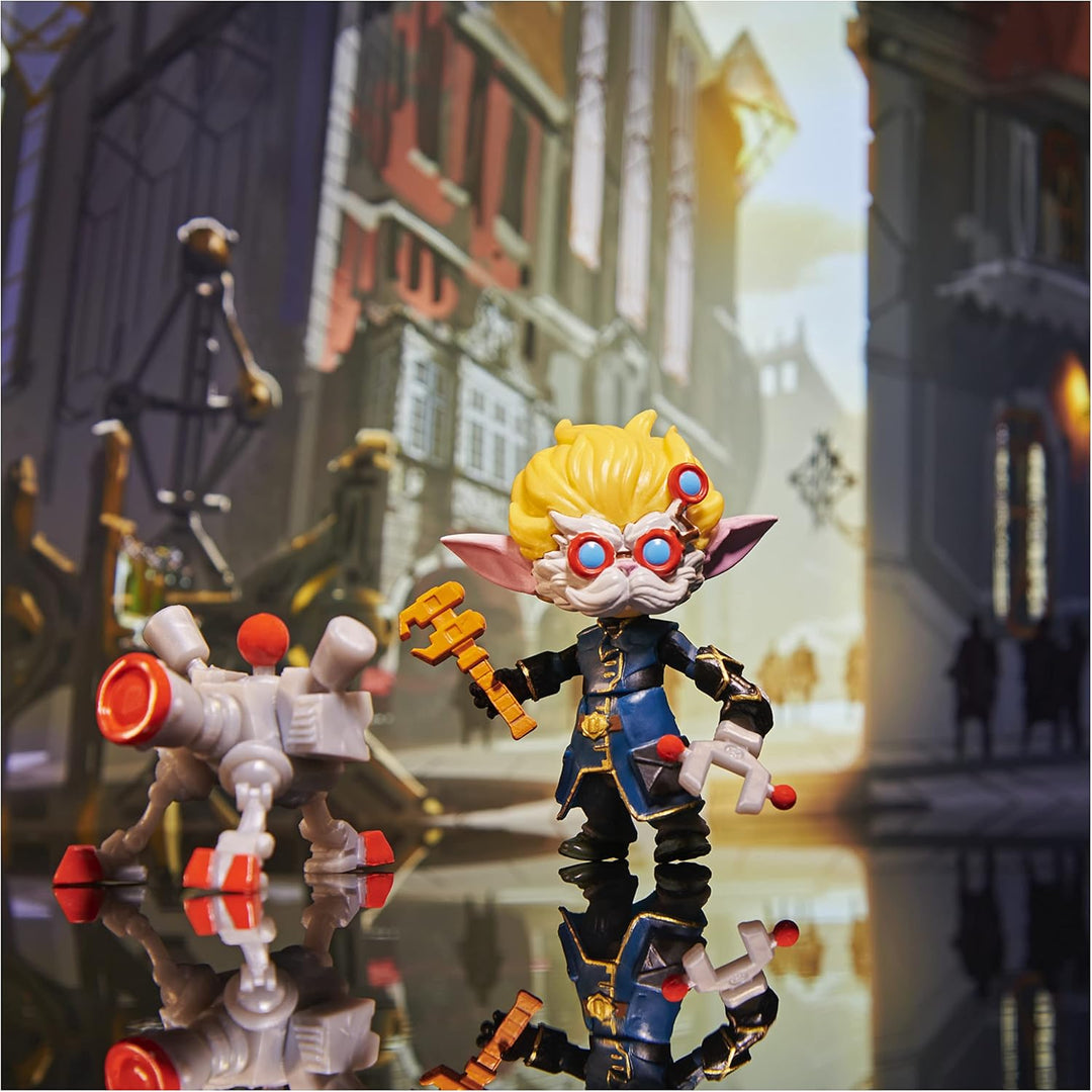 League of Legends - 10cm Actionfiguren 5er Pack (Vi, Caitlyn, Ekko, Heimerdinger und exklusiver Jinx