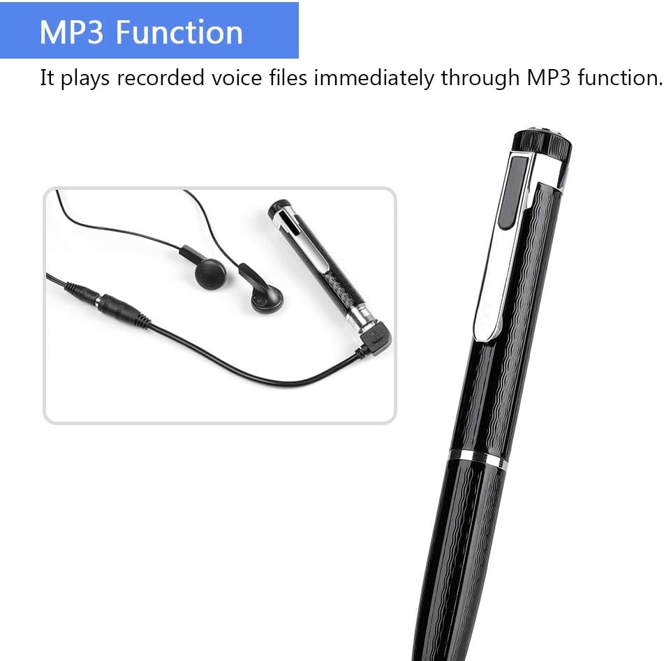 VBESTLIFE Digital Voice Recorder,Pen-Shaped 20 Stunden Digital Voice Recorder 192Kbps Audio Recorder