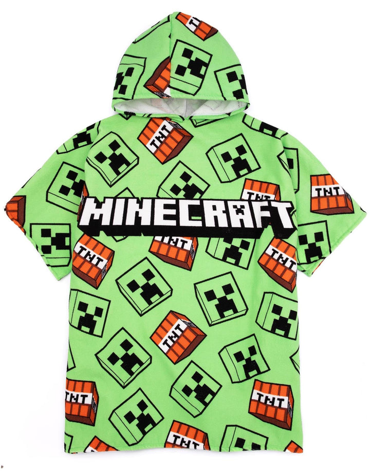 Minecraft Handtuch Poncho Kinder Teens | Mädchen Jungen Spiel Charaktere Creeper TNT Explosive Kinde