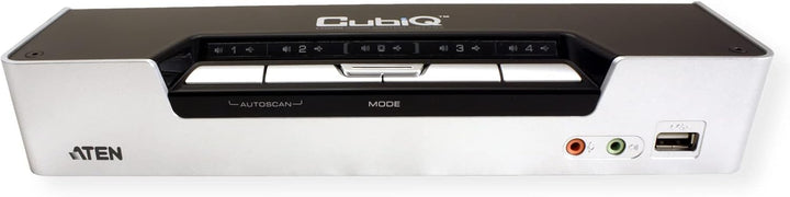 Aten CS1794 KVMP 4-fach Switch (4-polig, 4x HDMI, 4x USB), Silber