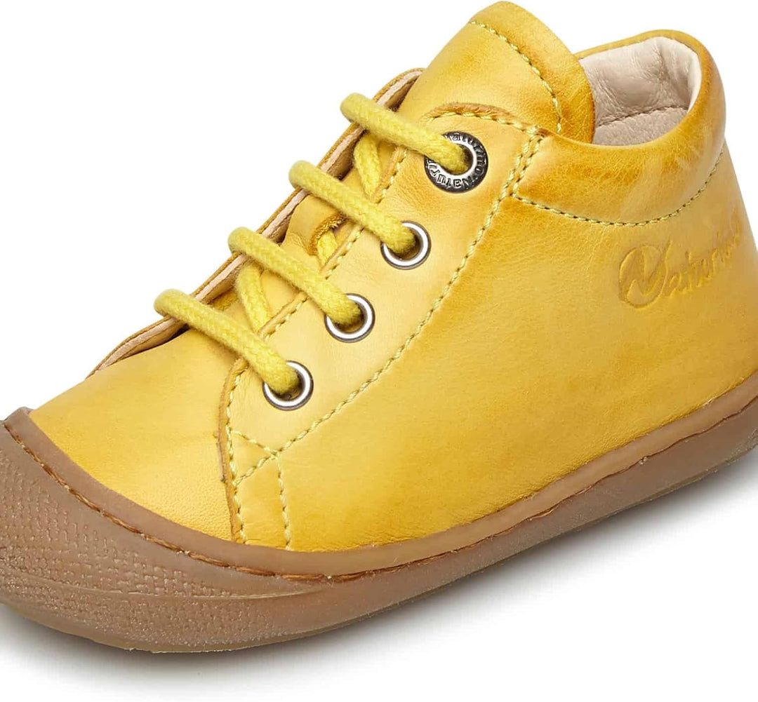 Naturino Lauflernschuhe aus Nappaleder 17 EU Gelb, 17 EU Gelb
