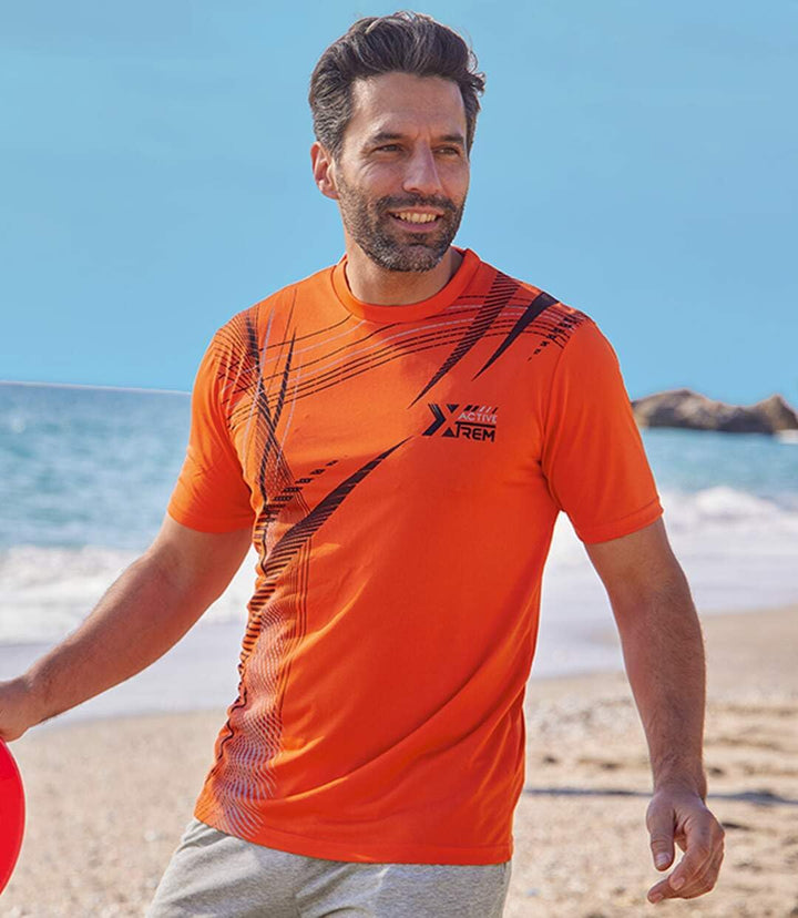 ATLAS FOR MEN - 3er-Pack Herren T-Shirts - Rundhalsausschnitt - Kurze Ärmel - Verfügbar in grossen G