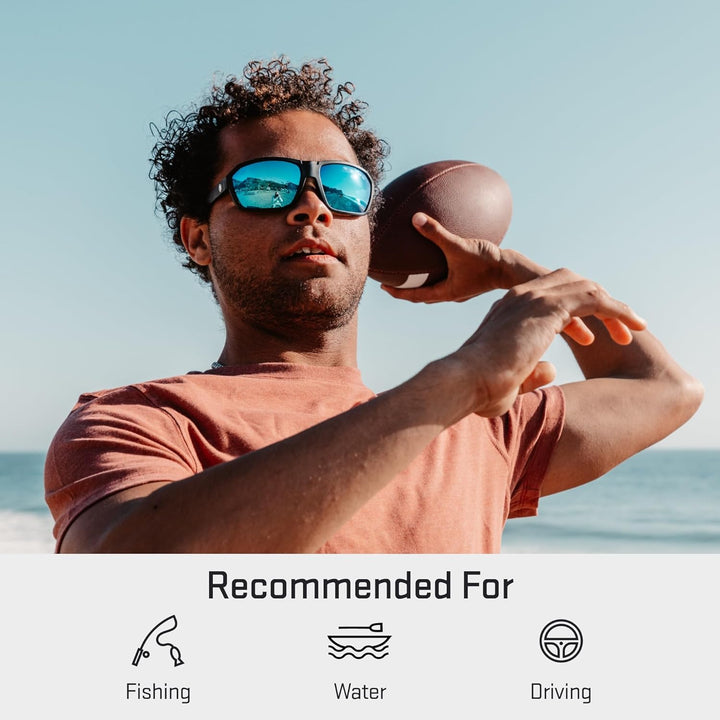 REVANT Ersatzgläser für Costa Cat Cay - Kompatibel mit für Costa Cat Cay Eisblau Mirrorshield - Pola