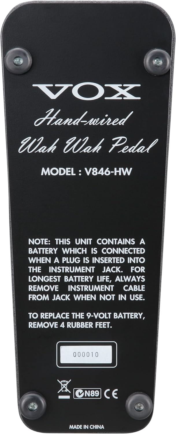 Vox V846-HW V846 Handbeschaltetes Gitarrenpedal Schwarz