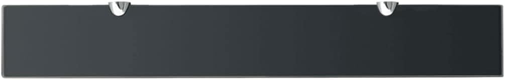 vidaXL Wand Regal Glasregal Glasboden Glasablage Badregal Schwarz 70x10 cm 8 mm 70 x 10 cm/1 Schwarz