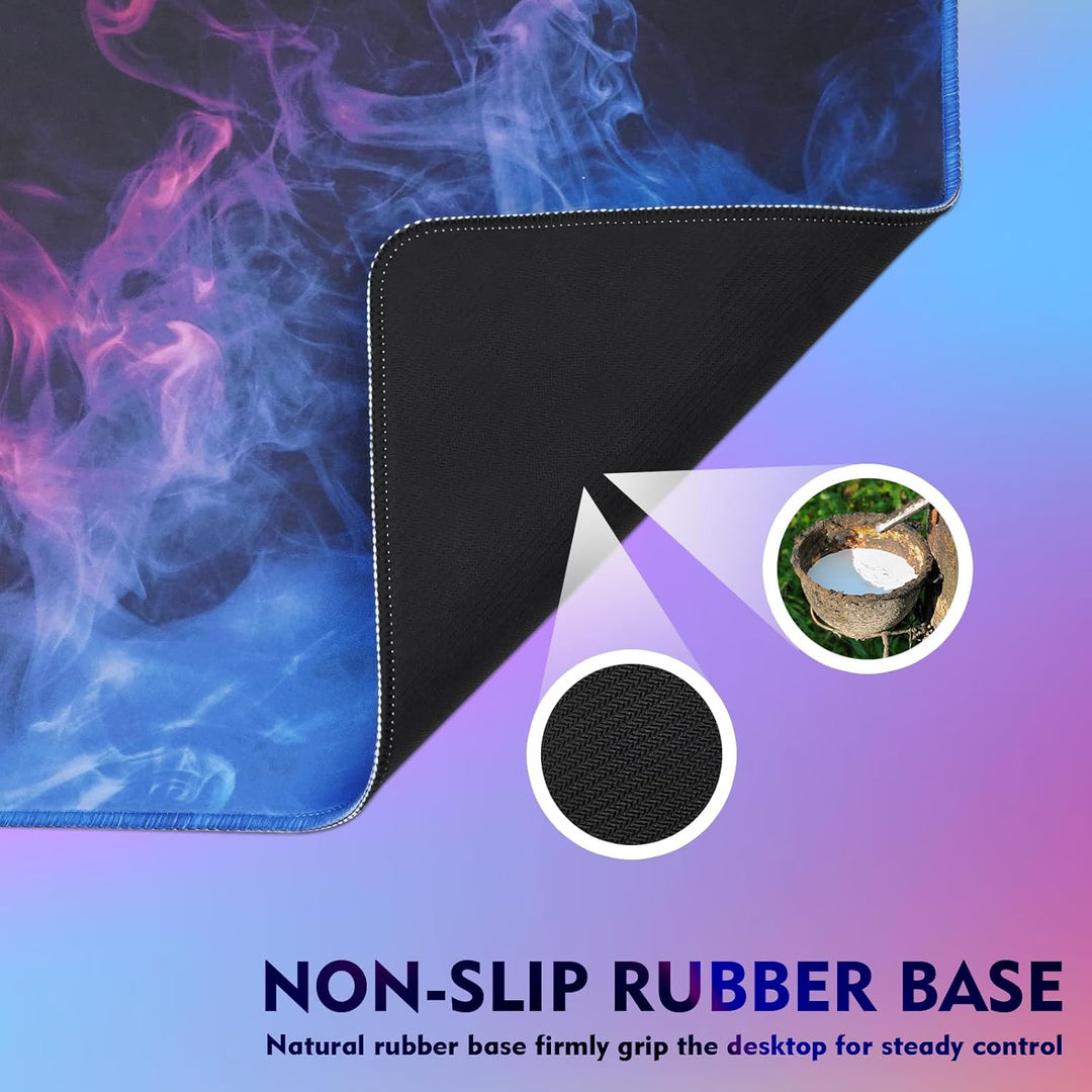 Giecy Gaming Mauspad XXL, Mousepad Gross 800x300mm,Schreibtischunterlage mit Rutschfester Gummibasis