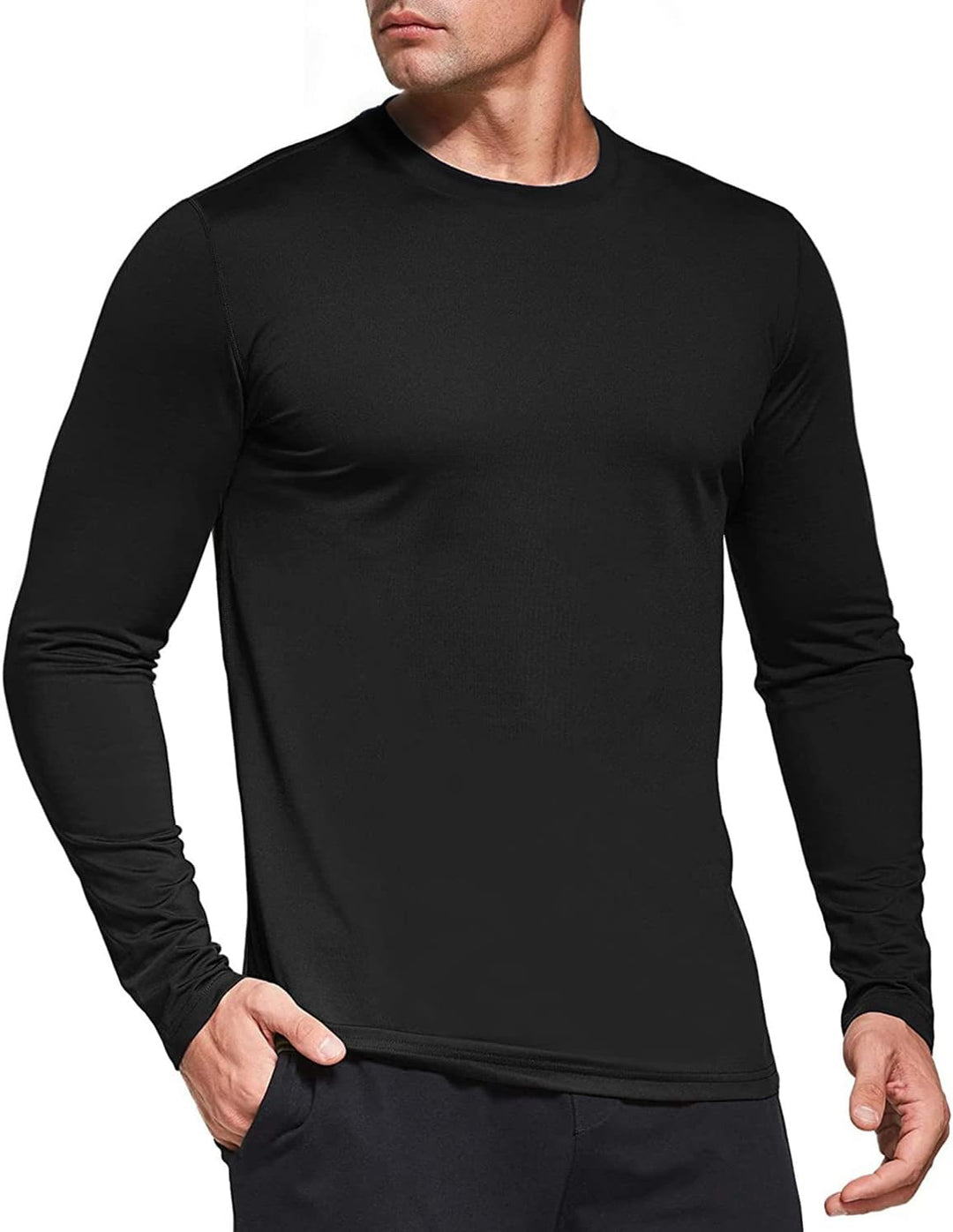 Boyzn 1, 3 or 5er Pack Herren Langarmshirt T-Shirts, UPF 50+ UV Schutz Schnelltrocknend Funktionsshi